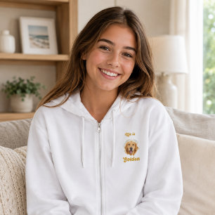 Golden Retriever Foto Das Leben ist golden Hoodie