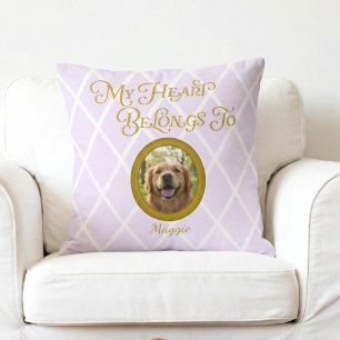 Golden Retriever Foto-Kissen mit individuellem Nam Kissen