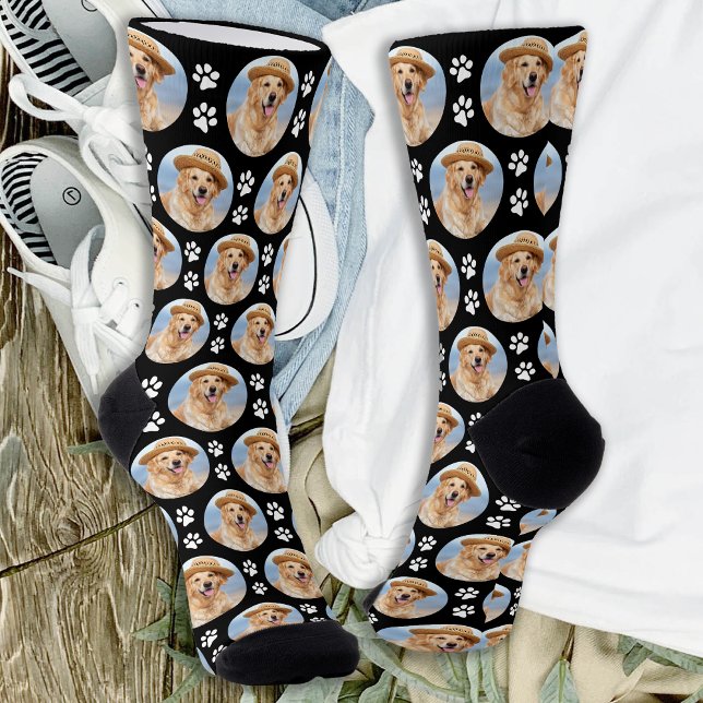 Golden Retriever Foto Paw Prints Hund Lover Socken (Von Creator hochgeladen)