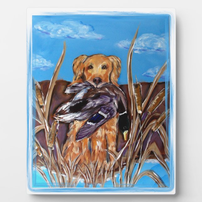 GOLDEN RETRIEVER FOTOPLATTE (Vorderseite)