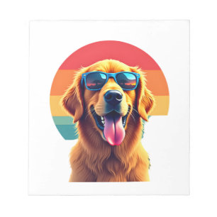 Golden Retriever für Kinder Jungen Mädchen Sonnenb Notizblock