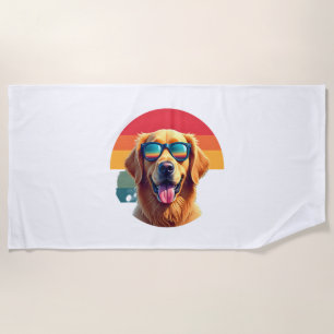 Golden Retriever für Kinder Jungen Mädchen Sonnenb Strandtuch