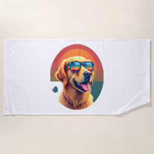 Golden Retriever für Kinder Jungen Mädchen Sonnenb Strandtuch