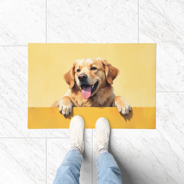 Golden Retriever Fußmatte Kunst (Indoor)