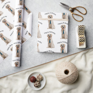 Golden Retriever Geburtstag Geschenkpapier