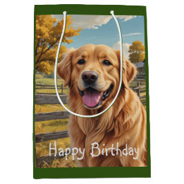 Golden Retriever Geburtstag Mittlere Geschenktüte