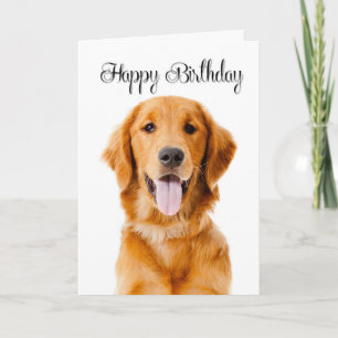 Golden Retriever Geburtstagskarte Karte