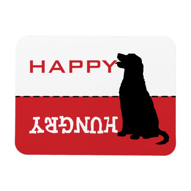 Golden Retriever Gefüttert Me Hungerfestungen Magnet (Horizontal)