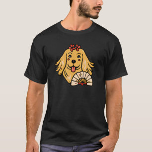 Golden Retriever Geisha Hund Süßer Terrier Männer T-Shirt