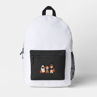Golden Retriever Geist Halloween Süßigkeiten Oder Bedruckter Rucksack