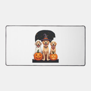 Golden Retriever Geist Halloween Süßigkeiten Oder  Schreibtischunterlage