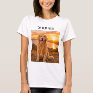 Golden Retriever genießt das goldene Zeitalter T-Shirt