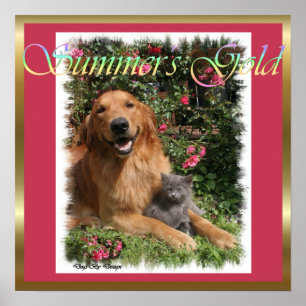 Golden Retriever Geschenke Kunst Poster