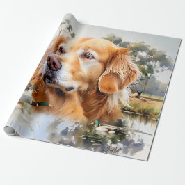 Golden Retriever Geschenkpapier