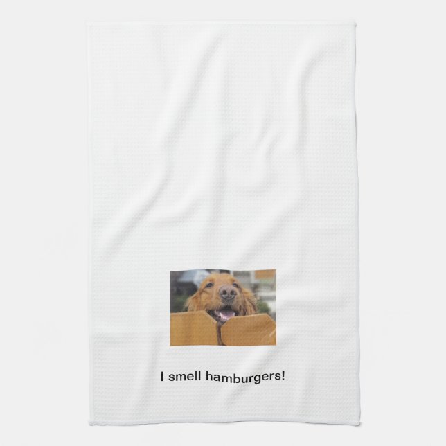 Golden retriever-Geschirrtuch, rieche ich Handtuch (Vertikal)