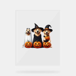 Golden Retriever Ghost Halloween Hundeliebhaber Acrylschild