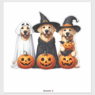 Golden Retriever Ghost Halloween Hundeliebhaber Aufkleber