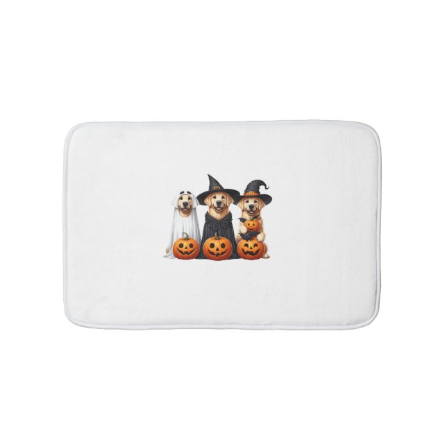 Golden Retriever Ghost Halloween Hundeliebhaber Badematte (Vorderseite)