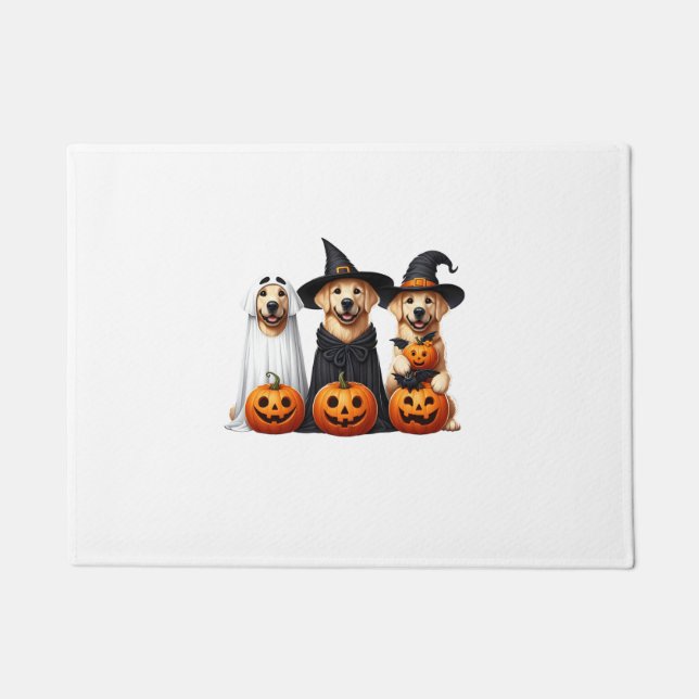 Golden Retriever Ghost Halloween Hundeliebhaber Fußmatte (Vorderseite)