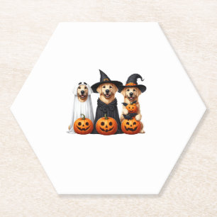 Golden Retriever Ghost Halloween Hundeliebhaber Untersetzer