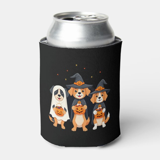 Golden Retriever Ghost Halloween Trick oder Treat  Dosenkühler (Kanne Vorderseite)