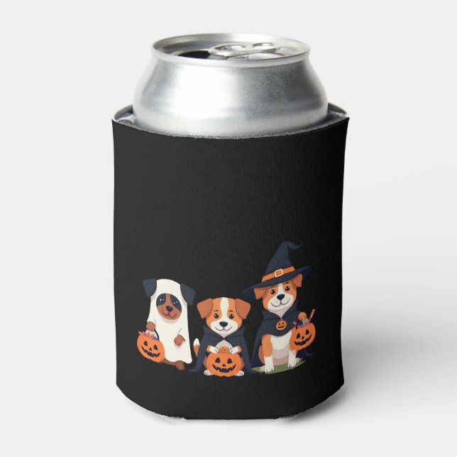 Golden Retriever Ghost Halloween Trick oder Treat  Dosenkühler (Kanne Vorderseite)