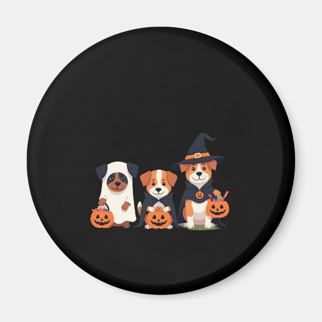Golden Retriever Ghost Halloween Trick oder Treat  Magnet (Vorne)