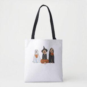 Golden Retriever Ghost Halloween Trick oder Treat Tasche