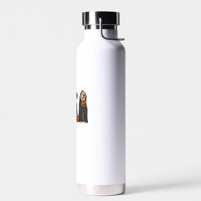Golden Retriever Ghost Halloween Trick oder Treat  Trinkflasche (Links)
