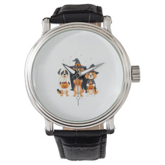 Golden Retriever Ghost Halloween Trick Or Treat Do Armbanduhr