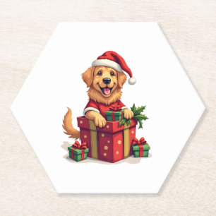 Golden Retriever Gift Wrap Untersetzer