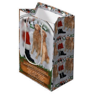 Golden retriever glauben Weihnachten Mittlere Geschenktüte