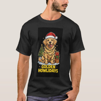 Golden Retriever Golden Howlidays Weihnachten T-Shirt