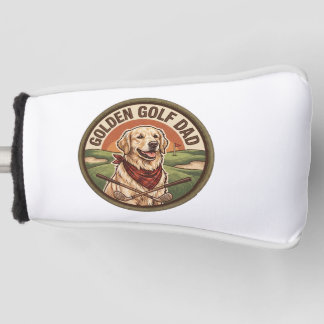 Golden Retriever Golf Dad Putter Cover Benutzerdef Headcover