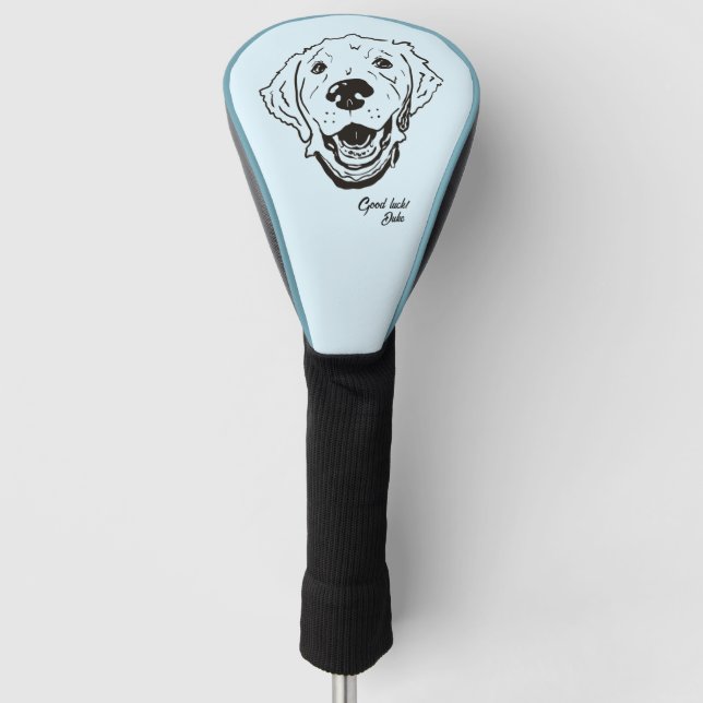 Golden Retriever Golf Head Cover Golf Headcover (Vorderseite)