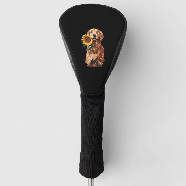 Golden Retriever Golf Headcover (Vorderseite)