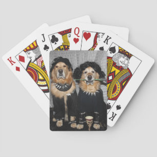 Golden retriever Goth Art Spielkarten