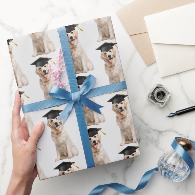 Golden Retriever Graduate Geschenkpapier (Schenken)