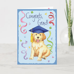 Golden Retriever Graduate Karte