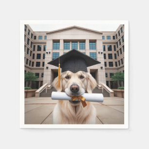 Golden Retriever Graduate Serviette
