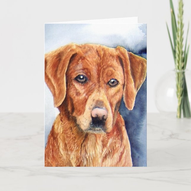 Golden Retriever Grußkarte Karte (Vorderseite)