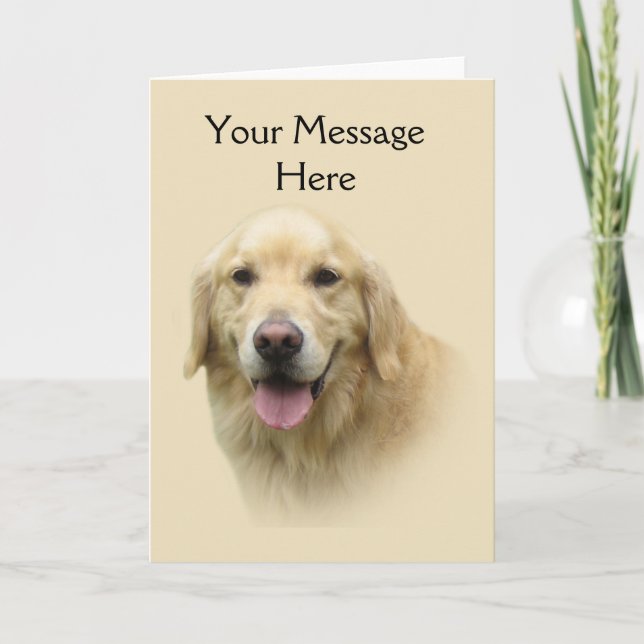 Golden Retriever Grußkarte Karte (Vorderseite)