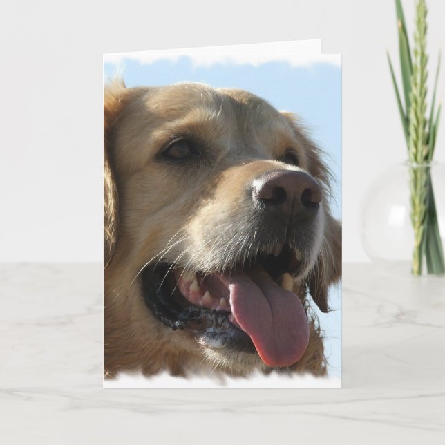 Golden Retriever Grußkarte Karte (Vorderseite)