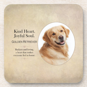 Golden Retriever - Gutherziger Charakter, Fröhlich Getränkeuntersetzer
