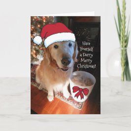 Golden Retriever haben sich eine Furcht froh Karte