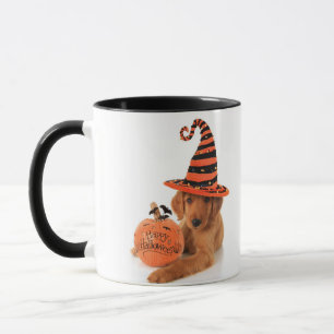 Golden retriever-Halloween-Entwurf Tasse