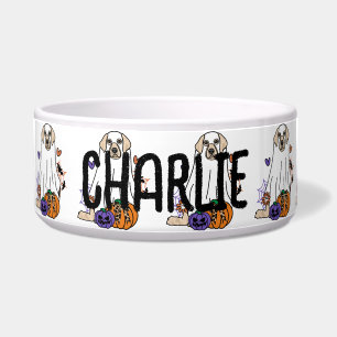 Golden Retriever Halloween Ghost Dog Napf