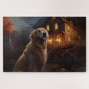 Golden Retriever Halloween Gruselig