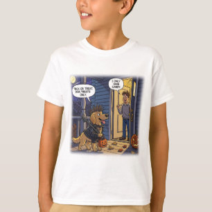 Golden Retriever Halloween T - Shirt Funny Leckere