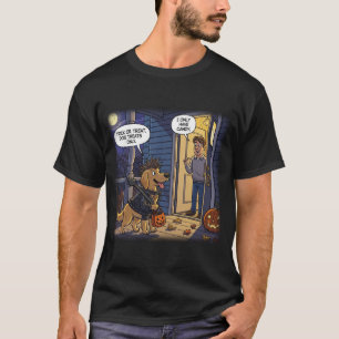 Golden Retriever Halloween T - Shirt Funny Leckere